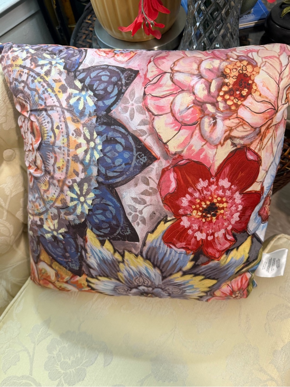 BOHO BOUQUET INDOOR DECORATIVE PILLOW BY LAURAL HOME